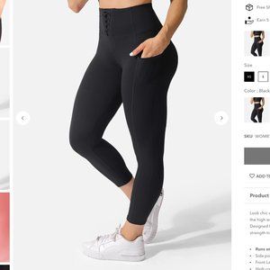 NWT Jed North Corset Lace Up Legging